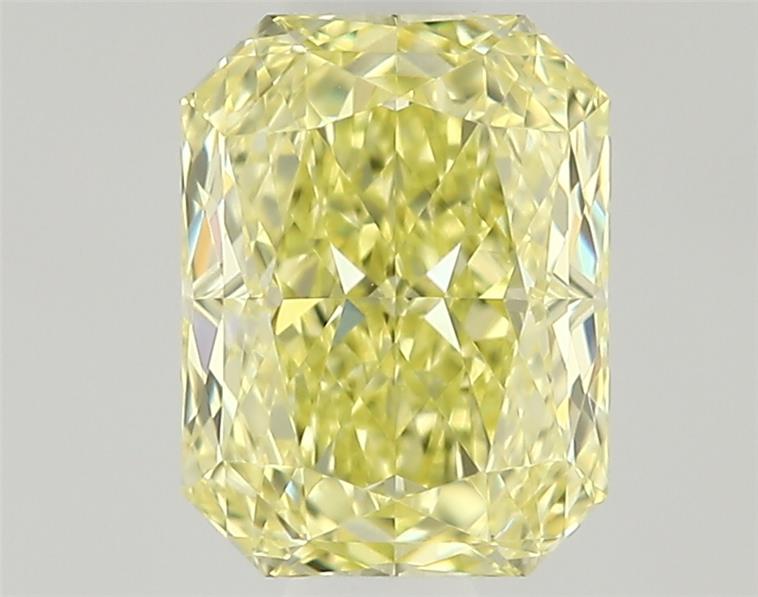 0.52ct Fancy Natural-even Yellow Radiant Natural Diamond