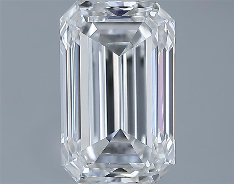 0.9ct Emerald F IF Natural Diamond