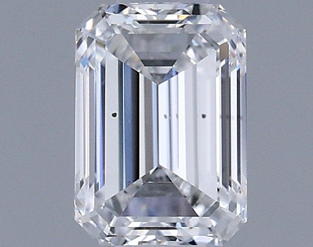 0.72ct Emerald D SI1 Natural Diamond
