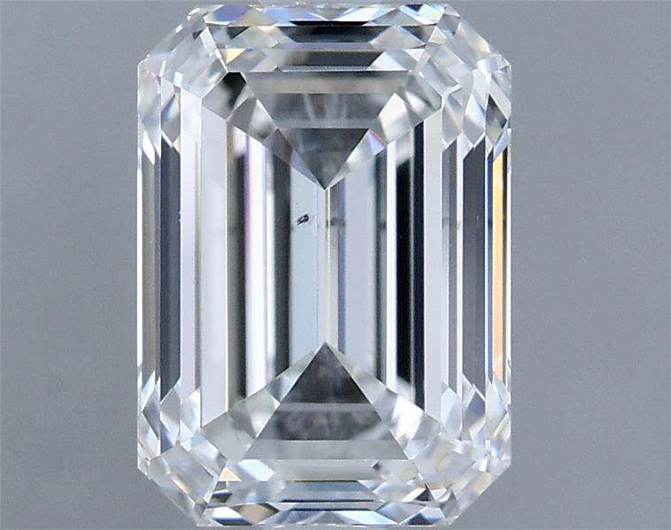 1.53ct Emerald F VS2 Natural Diamond