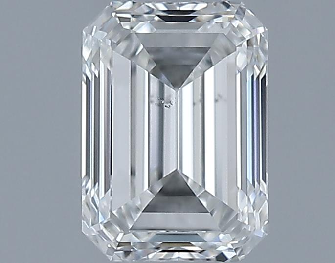 0.71ct Emerald F SI1 Natural Diamond