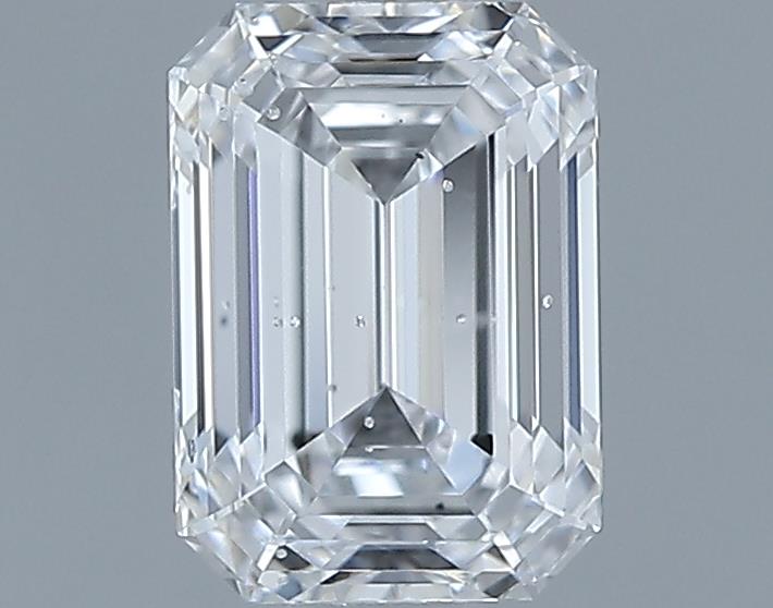 0.7ct Emerald D SI2 Natural Diamond