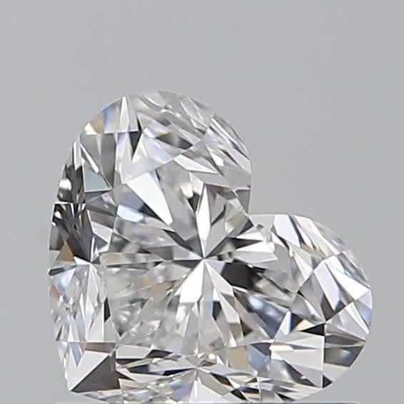 0.8ct Heart F IF Natural Diamond