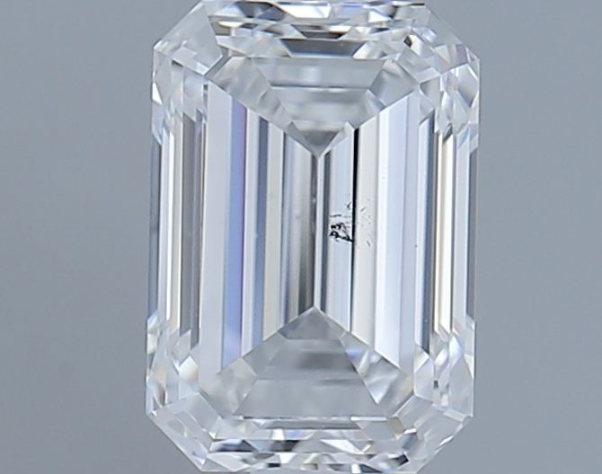 1.01ct Emerald F SI1 Natural Diamond
