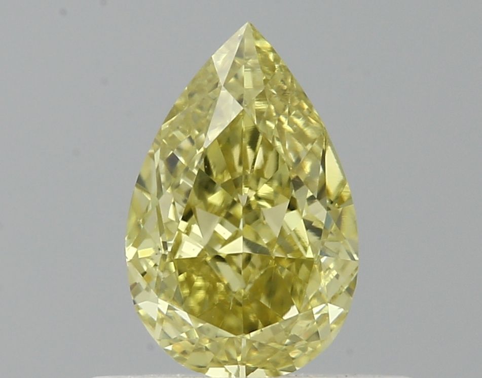 0.51ct Fancy Brownish-greenish Yellow Pear Natural Diamond