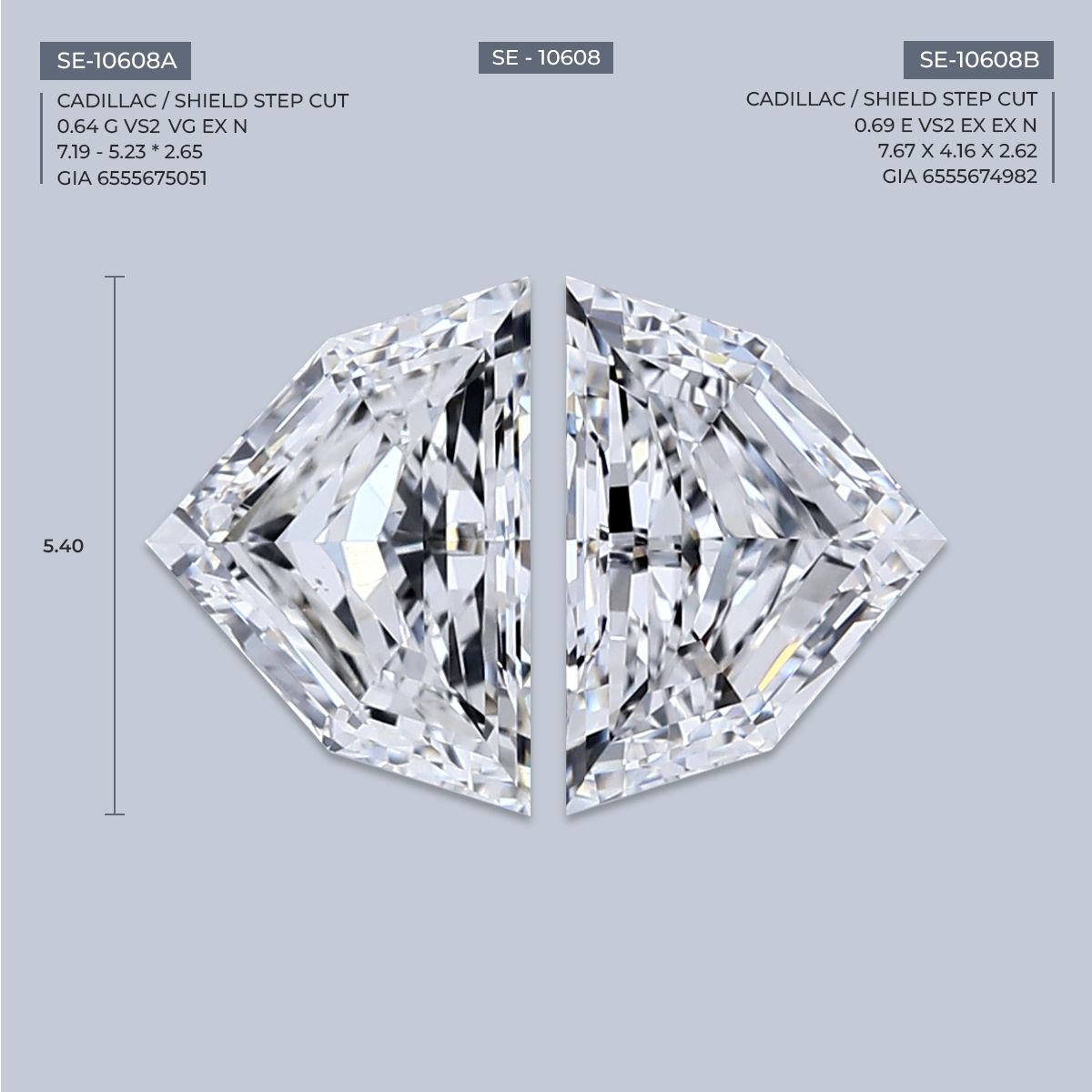 0.64ct Shield G VS2 Natural Diamond