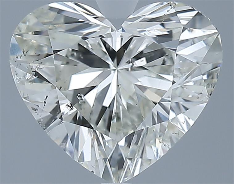 1.71ct Heart K SI2 Natural Diamond