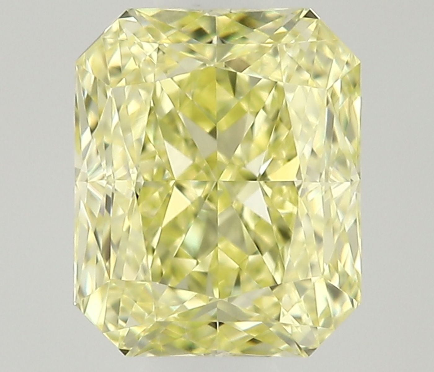 0.6ct Fancy Natural-even Yellow Radiant Natural Diamond