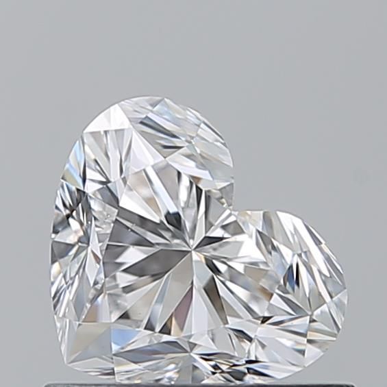 0.73ct Heart D VS2 Natural Diamond