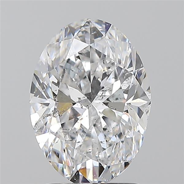 1.7ct Oval D SI2 Natural Diamond