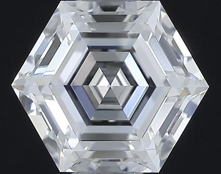 0.61ct Hexagonal F VVS2 Natural Diamond
