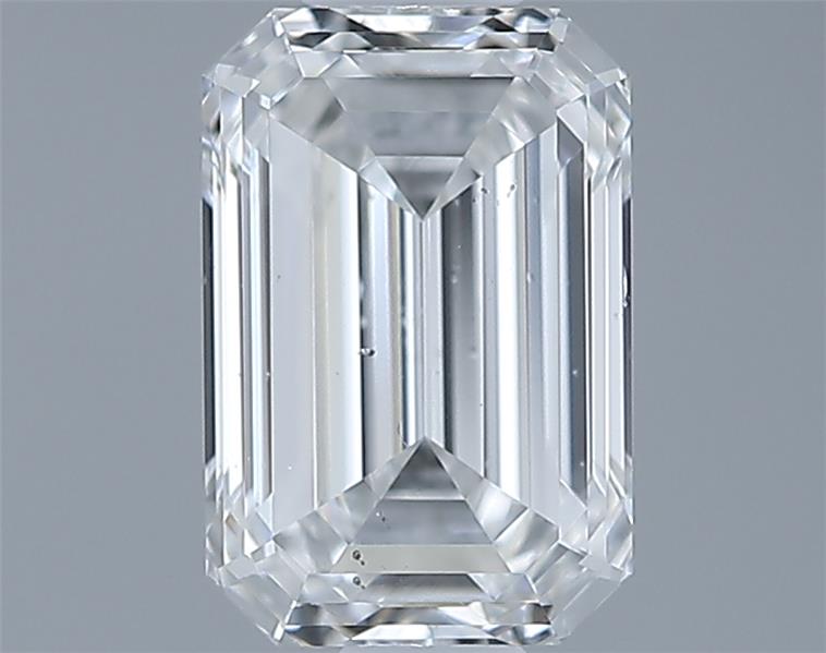 0.72ct Emerald F SI1 Natural Diamond