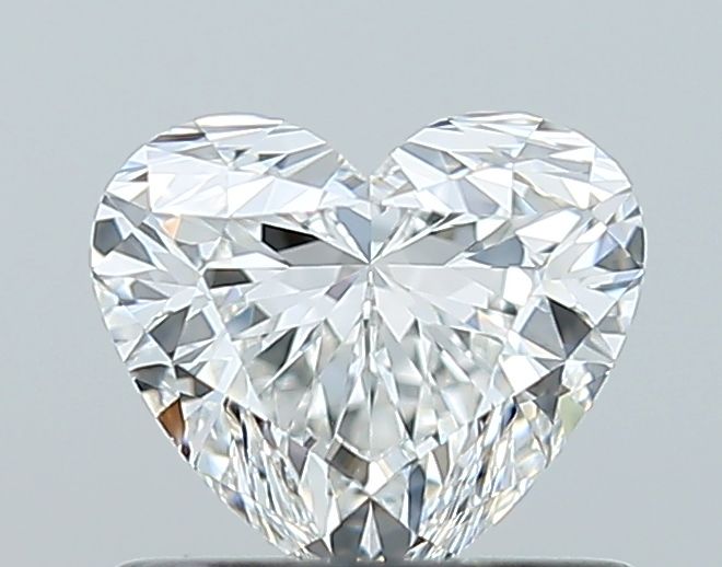 0.7ct Heart F IF Natural Diamond