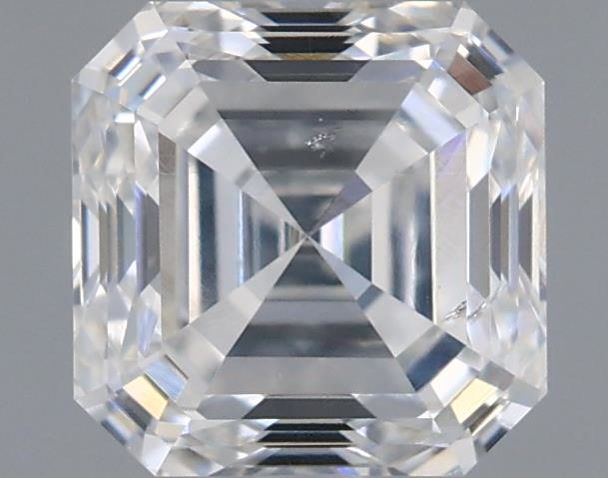 1ct Asscher F SI1 Natural Diamond