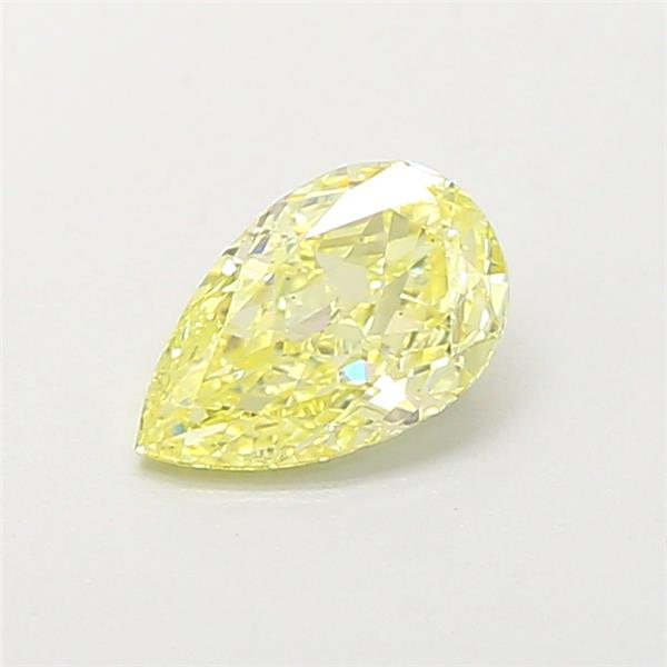 0.71ct Fancy Yellow Pear Natural Diamond