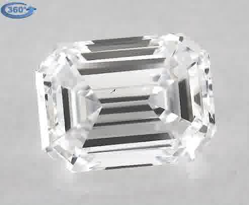 0.7ct Emerald D VS2 Natural Diamond