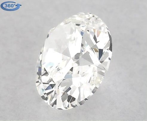0.91ct Oval I VVS2 Natural Diamond