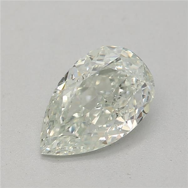 0.75ct Light Green Pear Natural Diamond