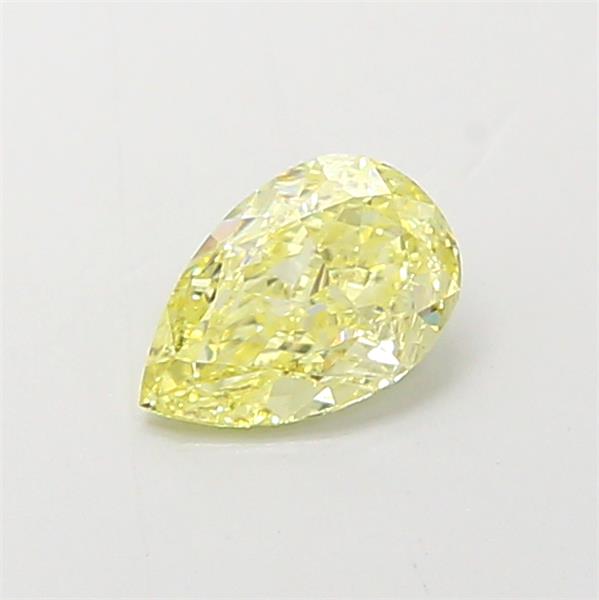 0.6ct Fancy Yellow Pear Natural Diamond