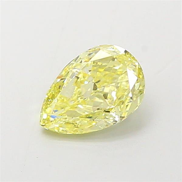0.82ct Fancy Yellow Pear Natural Diamond