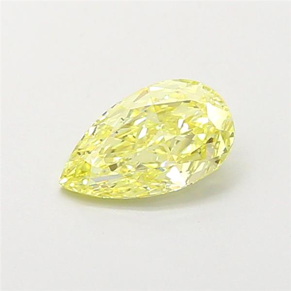 0.66ct Fancy Yellow Pear Natural Diamond
