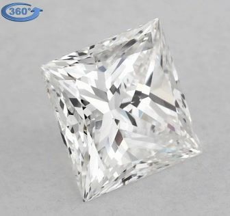 0.96ct Princess G VS2 Natural Diamond