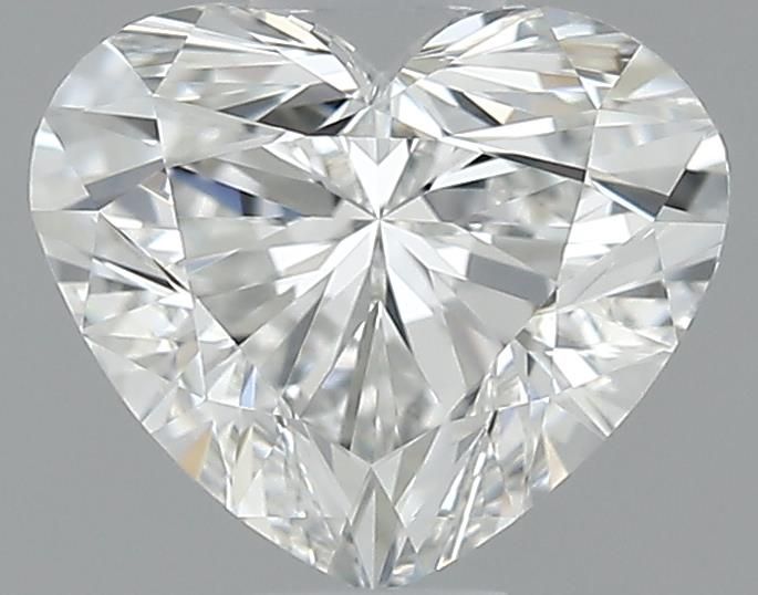 0.7ct Heart F IF Natural Diamond