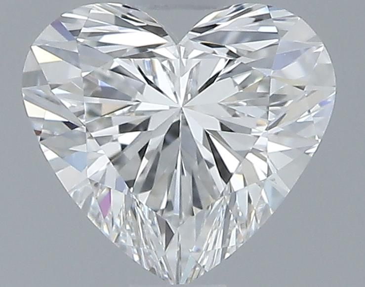 0.7ct Heart F IF Natural Diamond