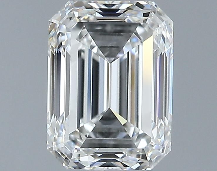 1.7ct Emerald F VVS2 Natural Diamond