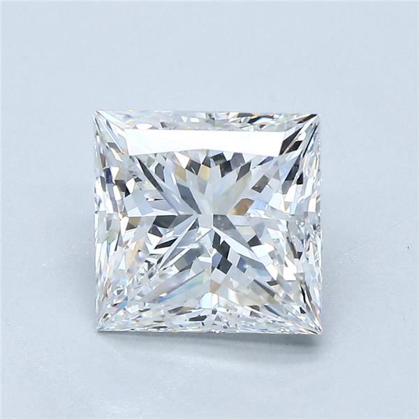 3.01ct Princess F SI2 Natural Diamond