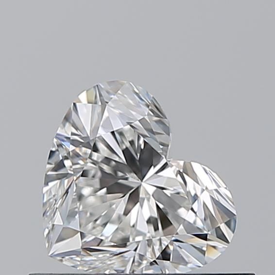 0.52ct Heart F VVS1 Natural Diamond