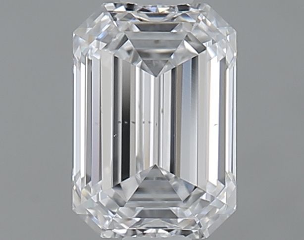 0.7ct Emerald D SI1 Natural Diamond