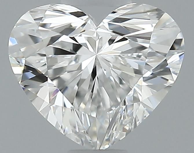 0.58ct Heart F VS1 Natural Diamond