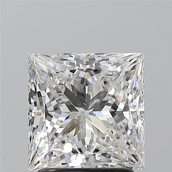 2.06ct Princess F SI2 Natural Diamond