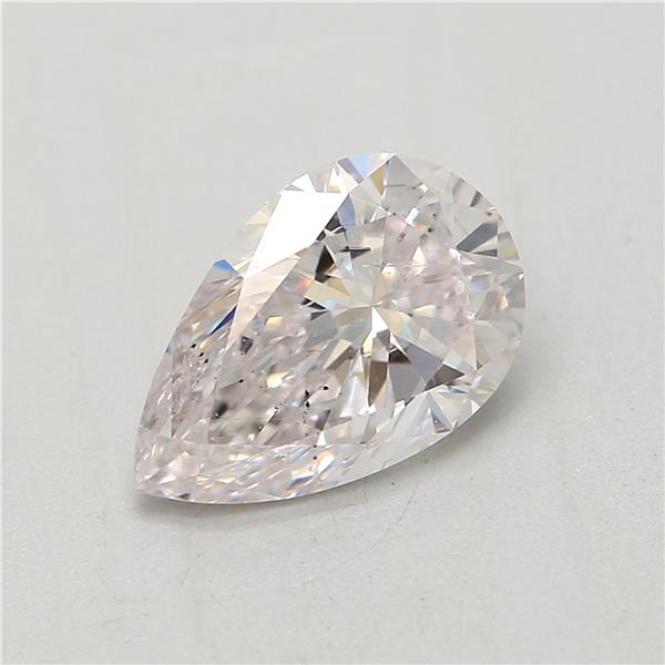 0.7ct Faint Pink Pear Natural Diamond