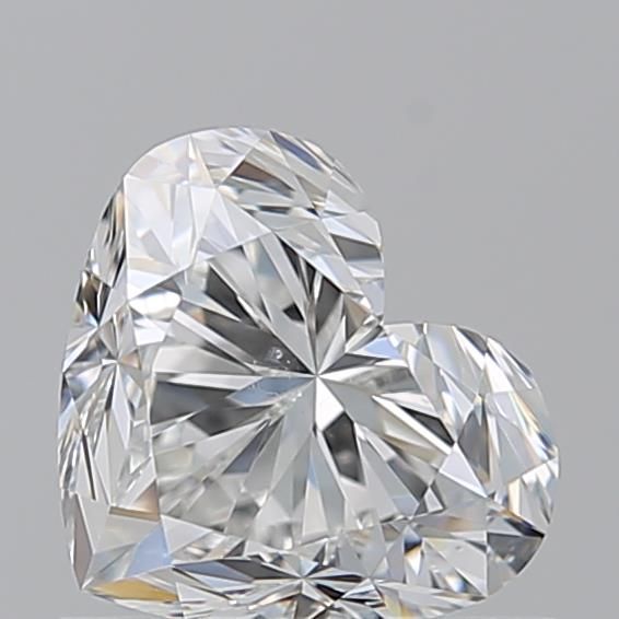 0.91ct Heart F SI1 Natural Diamond