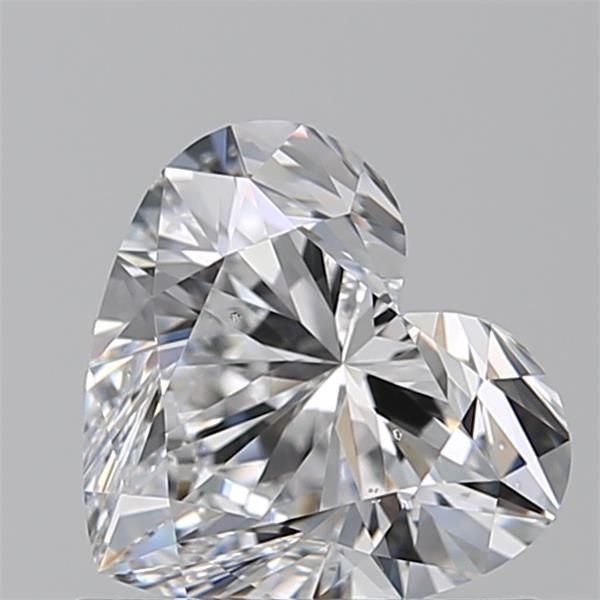 0.9ct Heart D SI1 Natural Diamond