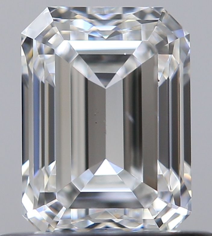 0.7ct Emerald F SI1 Natural Diamond
