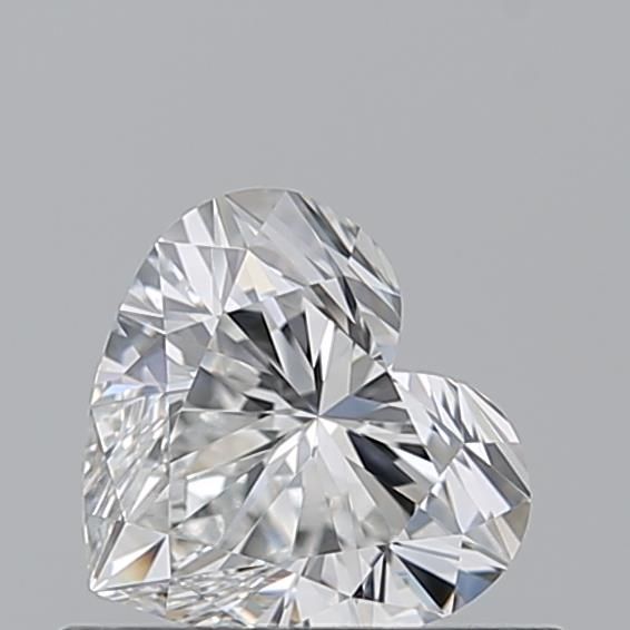 0.58ct Heart F VVS1 Natural Diamond
