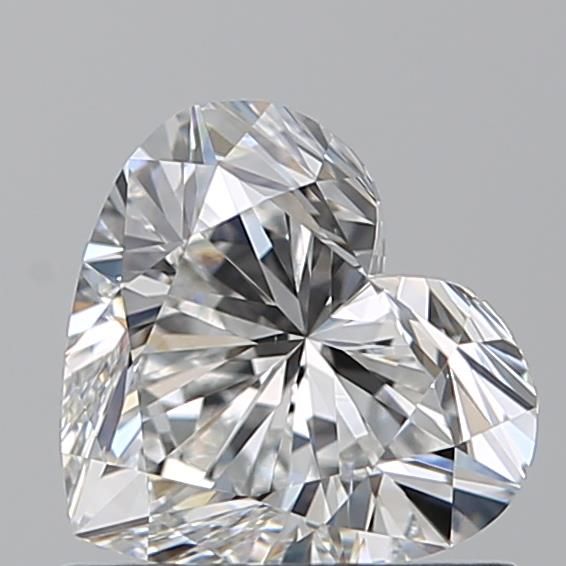 0.91ct Heart F VS1 Natural Diamond