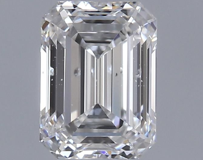 0.7ct Emerald F SI1 Natural Diamond