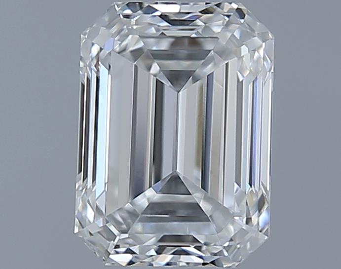 0.71ct Emerald F IF Natural Diamond
