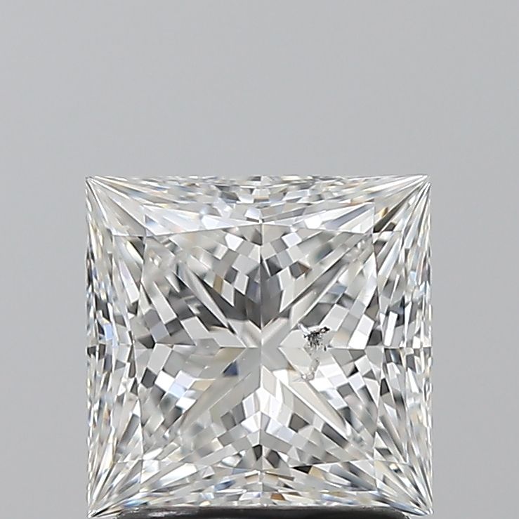 1.7ct Princess F SI2 Natural Diamond