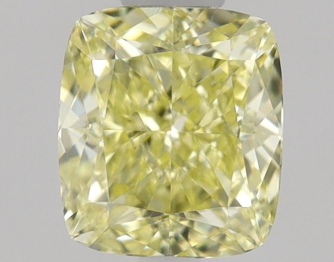 0.5ct Fancy Yellow Cushion Natural Diamond