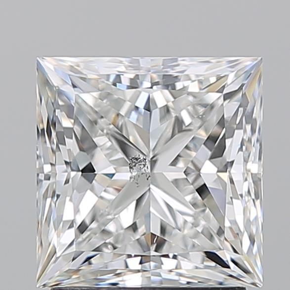 2.21ct Princess F SI2 Natural Diamond