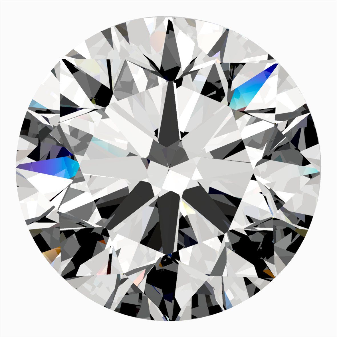 0.5ct Round E VVS1 Natural Diamond