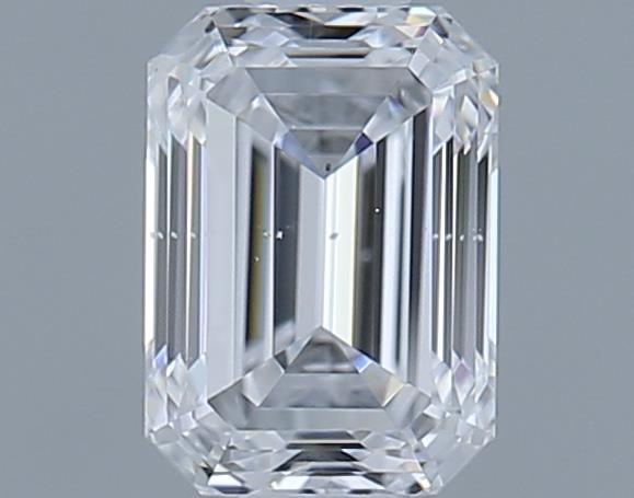 0.7ct Emerald D SI2 Natural Diamond