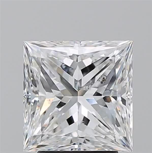3.01ct Princess F SI2 Natural Diamond