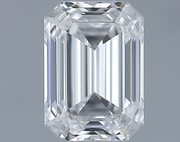 0.64ct Emerald F IF Natural Diamond