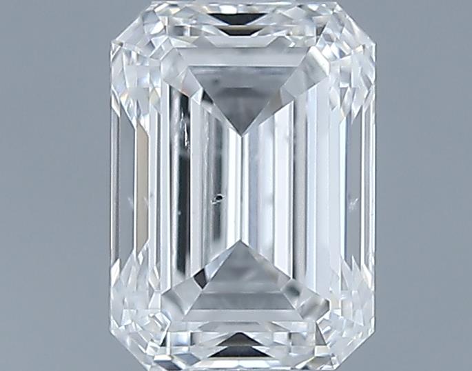 0.7ct Emerald F SI1 Natural Diamond